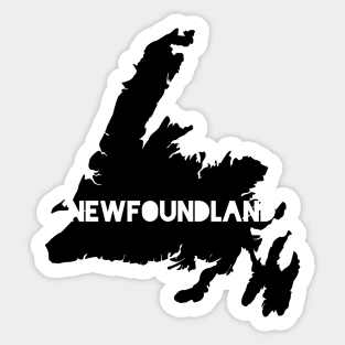 Newfoundland Map || Newfoundland and Labrador || Gifts || Souvenirs || Clothing Sticker